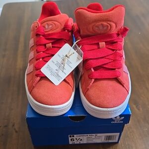 Adidas Kids Red Campus Sneakers